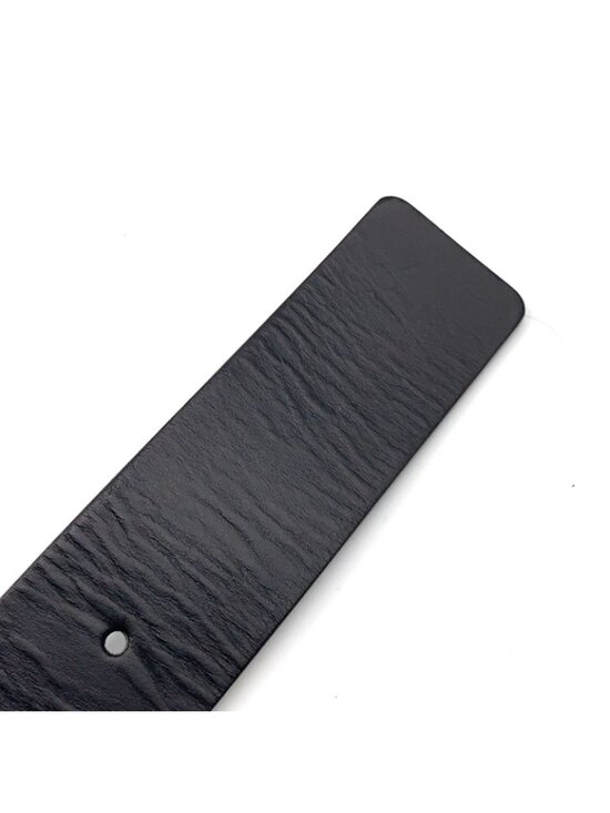 Gucci Interlocking Buckle Leather Black Belt Silver main image 8